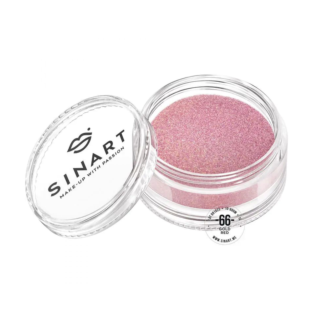 Пігмент для повік Sinart Make-Up With Passion, 66 Gold Red, 1 г