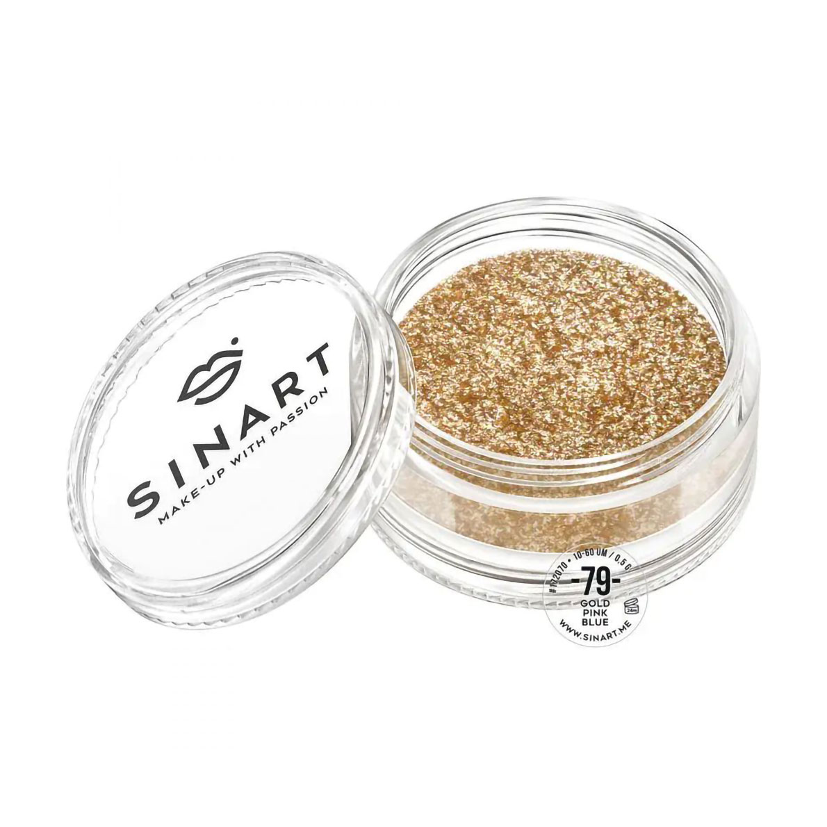 Пігмент для повік Sinart Make-Up With Passion, 79 Gold Pink Blue, 0.5 г